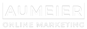 Transparentes Logo Aumeier Online Marketing in weiß